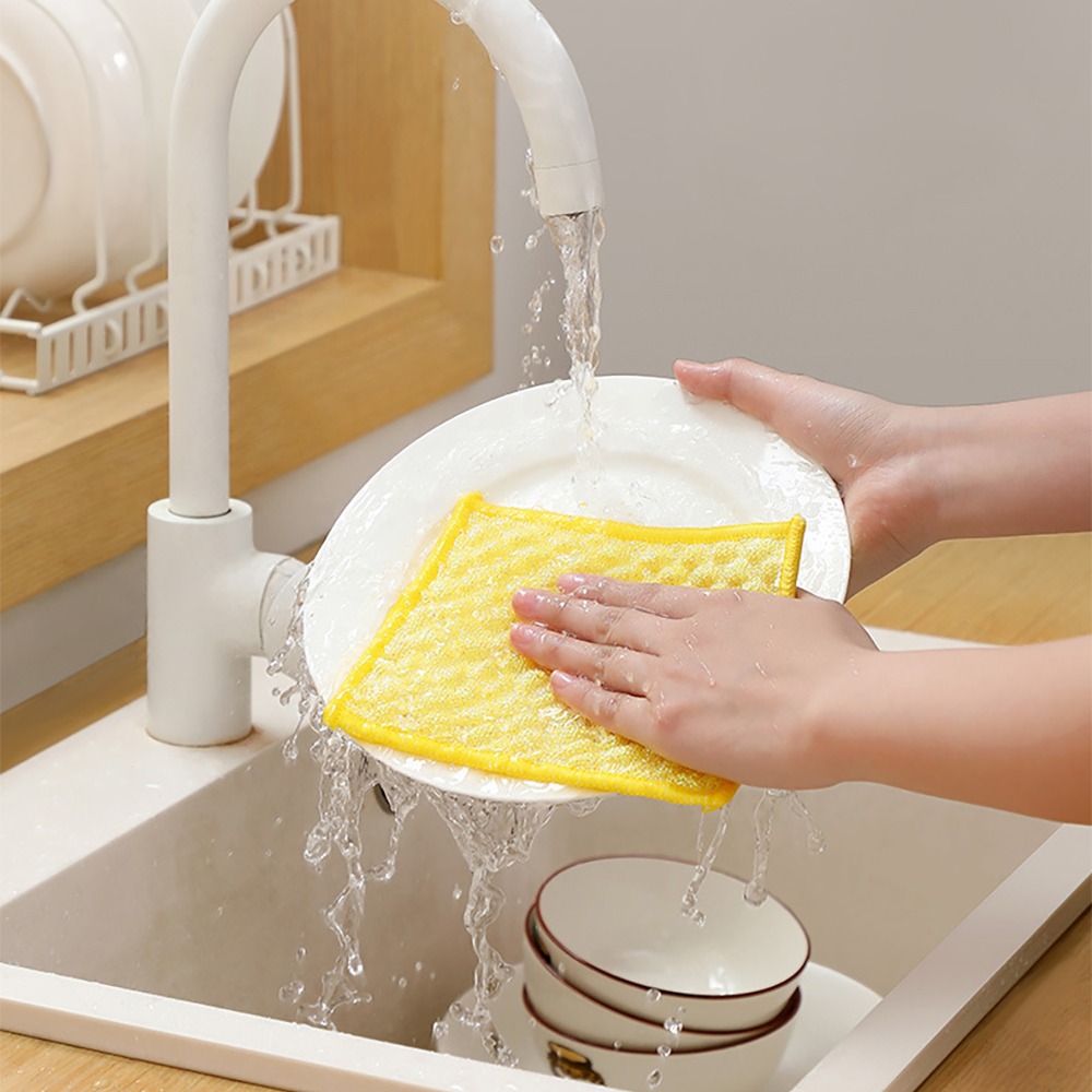 彩色雙面去污洗碗布【顏色隨機出貨】CSPPB 洗碗布 洗碗巾-細節圖5