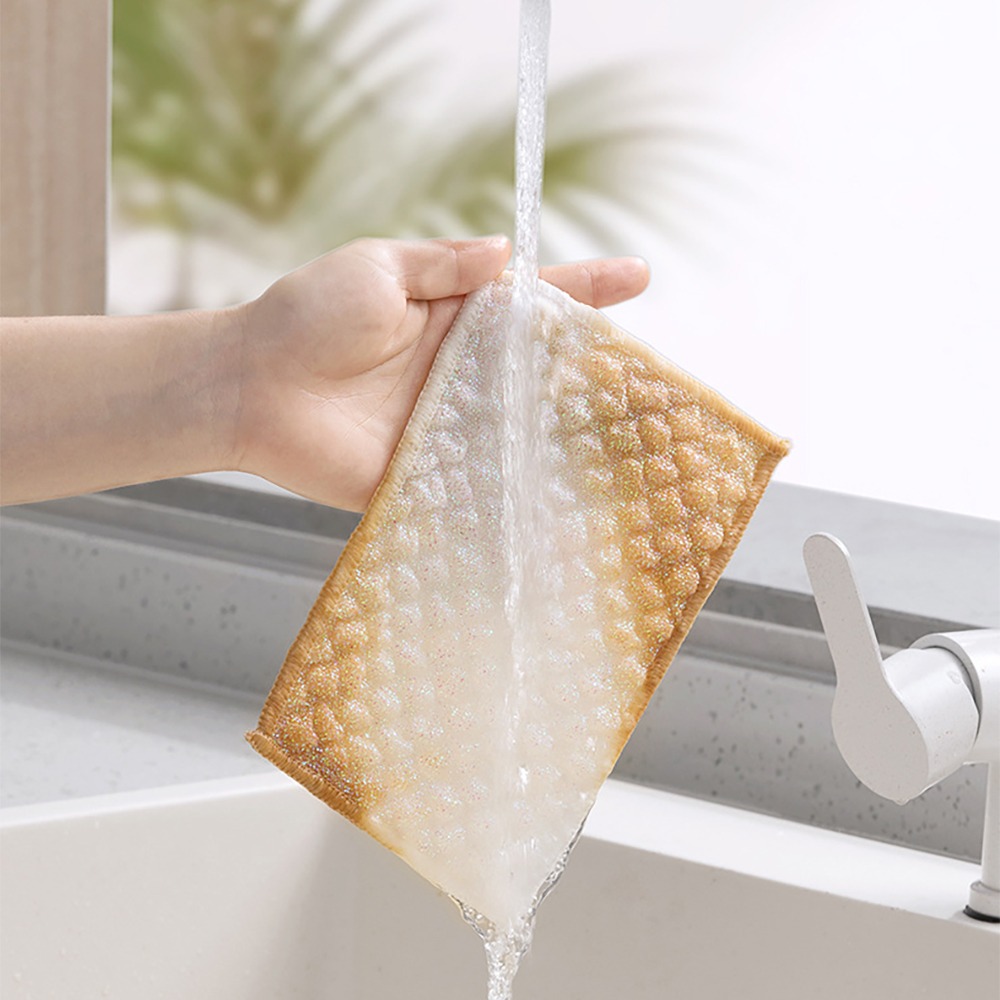 彩色雙面去污洗碗布【顏色隨機出貨】CSPPB 洗碗布 洗碗巾-細節圖6