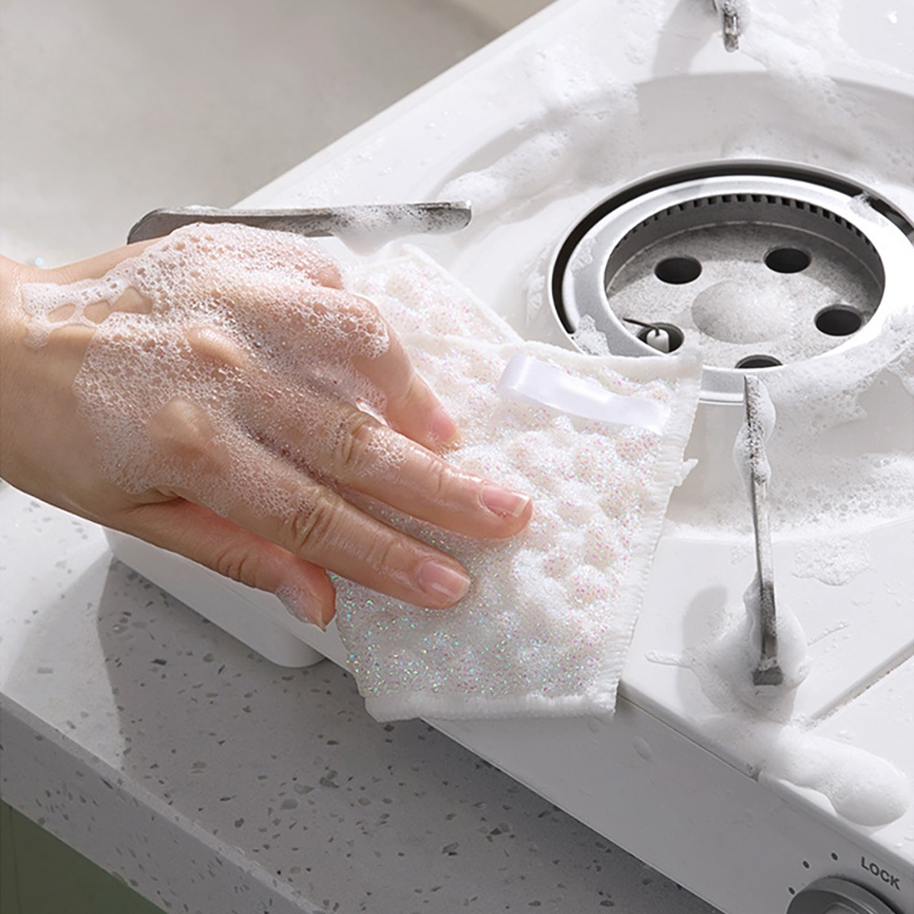 彩色雙面去污洗碗布【顏色隨機出貨】CSPPB 洗碗布 洗碗巾-細節圖7