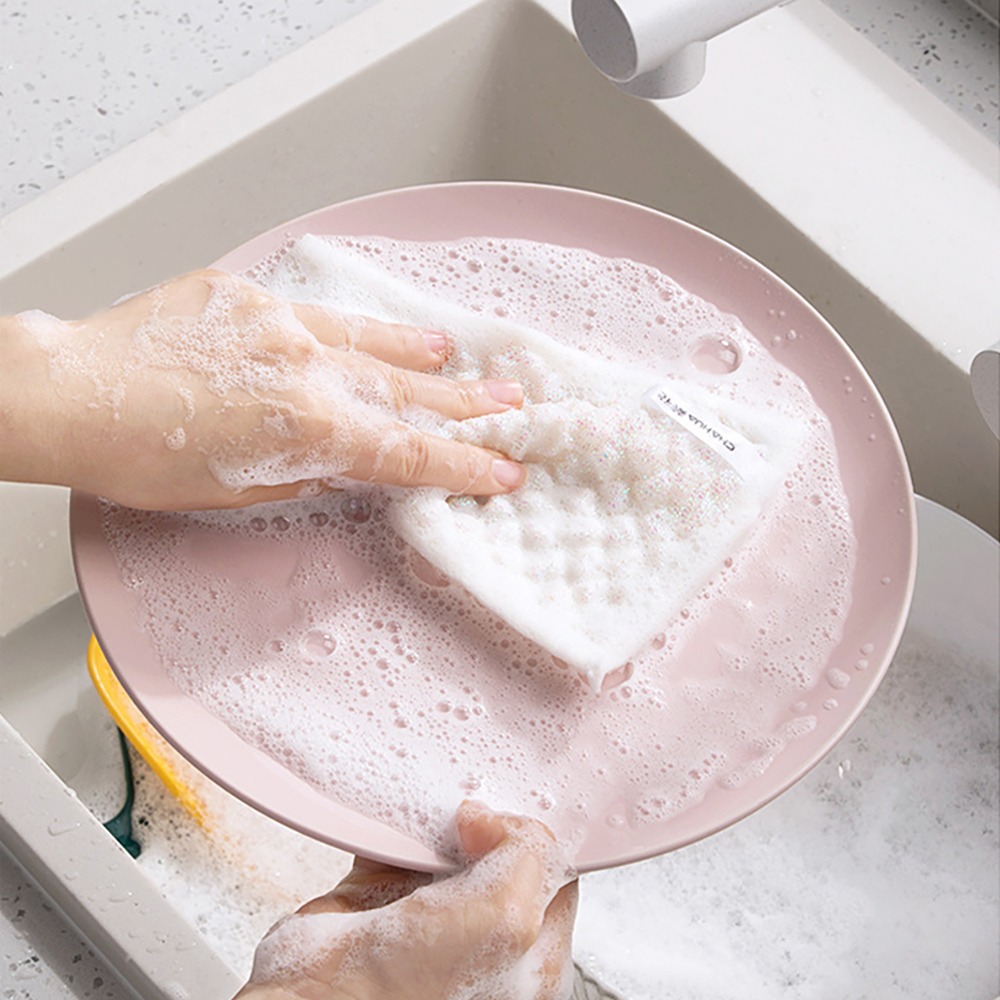 彩色雙面去污洗碗布【顏色隨機出貨】CSPPB 洗碗布 洗碗巾-細節圖10