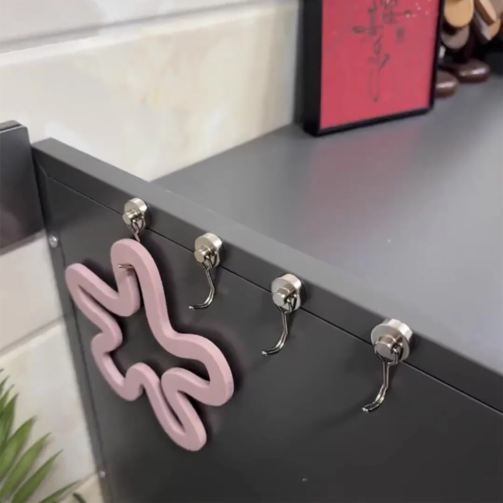 強力磁鐵掛勾5入/組 SIN9335 磁鐵掛勾 掛勾 居家收納 收納 收納掛勾-細節圖4