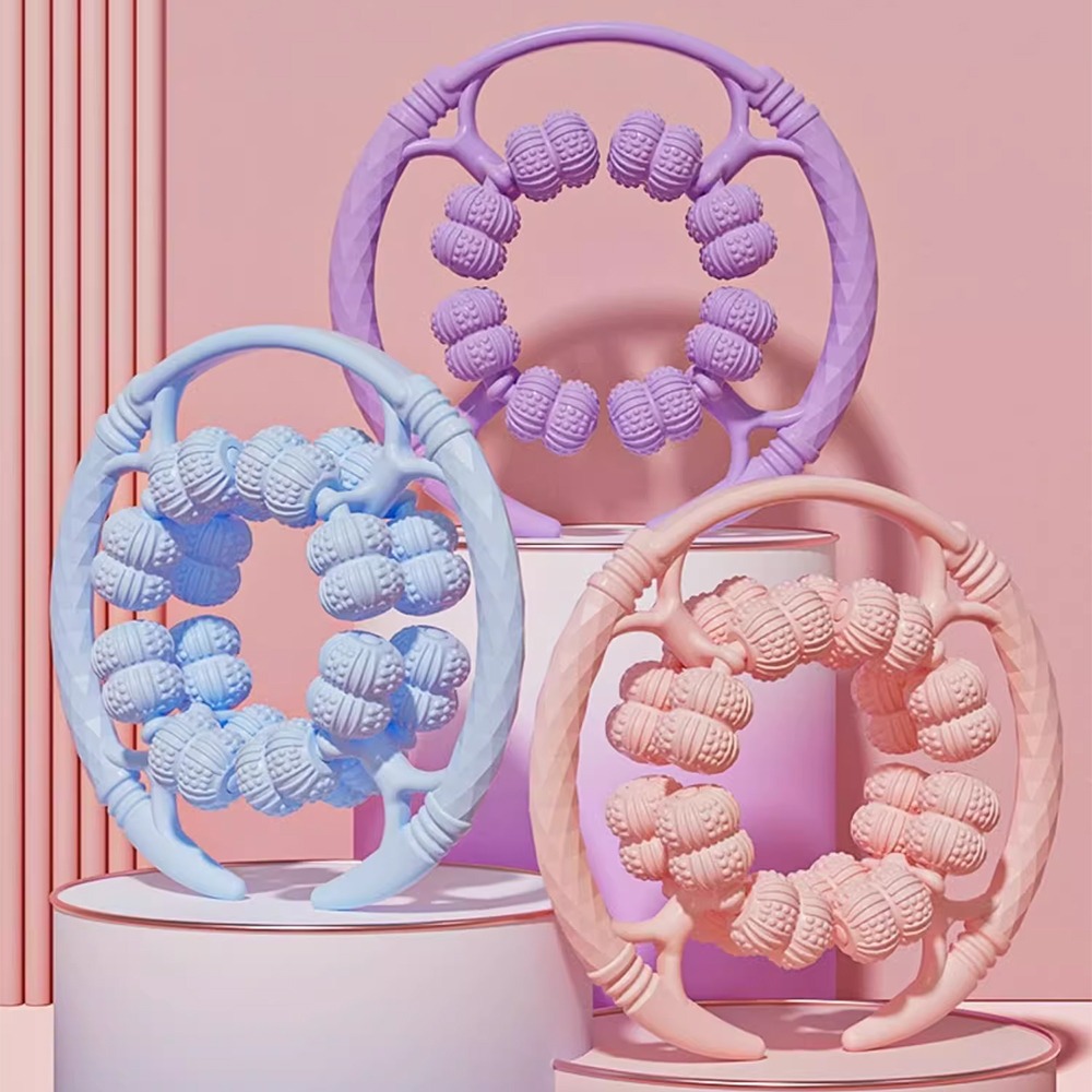 32輪腿部環形按摩器【顏色隨機】SIN8676 按摩器 腿部按摩器 筋膜按摩 按摩滾輪-細節圖6