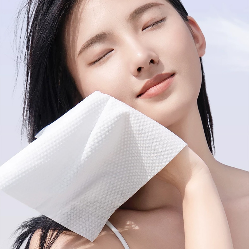 珍珠紋洗臉巾 SIN2593 拋棄式棉柔巾 一次性潔面巾 乾濕兩用 柔軟不掉絮 敏感肌適用 抽取式洗臉巾-細節圖5