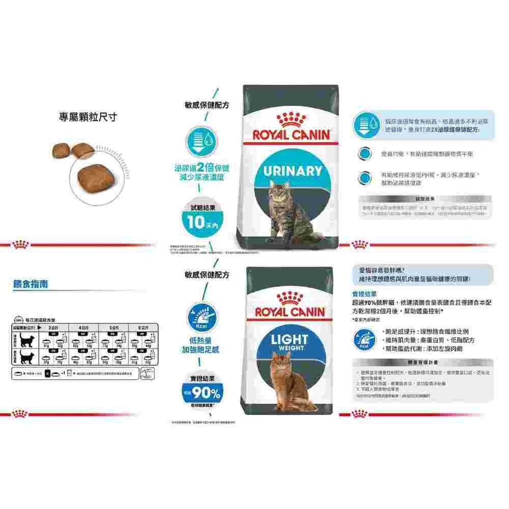 Royal Canin 皇家 敏感保健貓系列 泌尿保健 / 體重控制 / 加強化毛 / 敏感膚質 / 強效潔牙-細節圖3