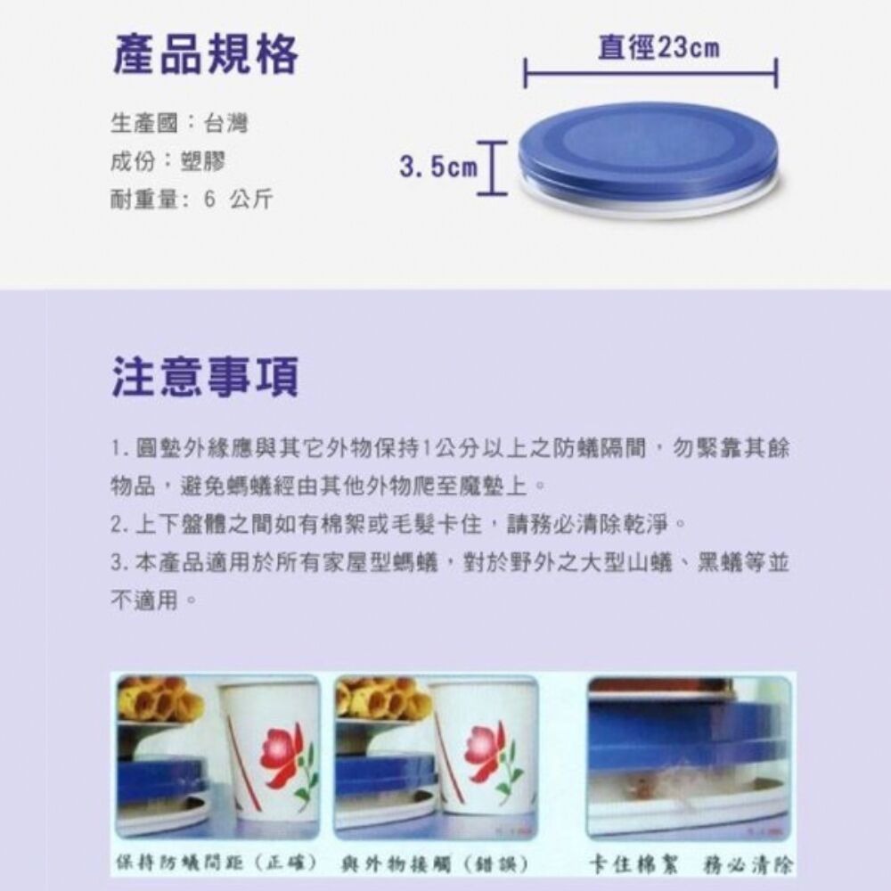 SHIELD 防蟻魔墊 自動防蟻 飼料防蟻 零食防蟻 螞蟻 免放水 免用藥 餐墊 寵物碗 寵物餐桌 架高碗-細節圖4