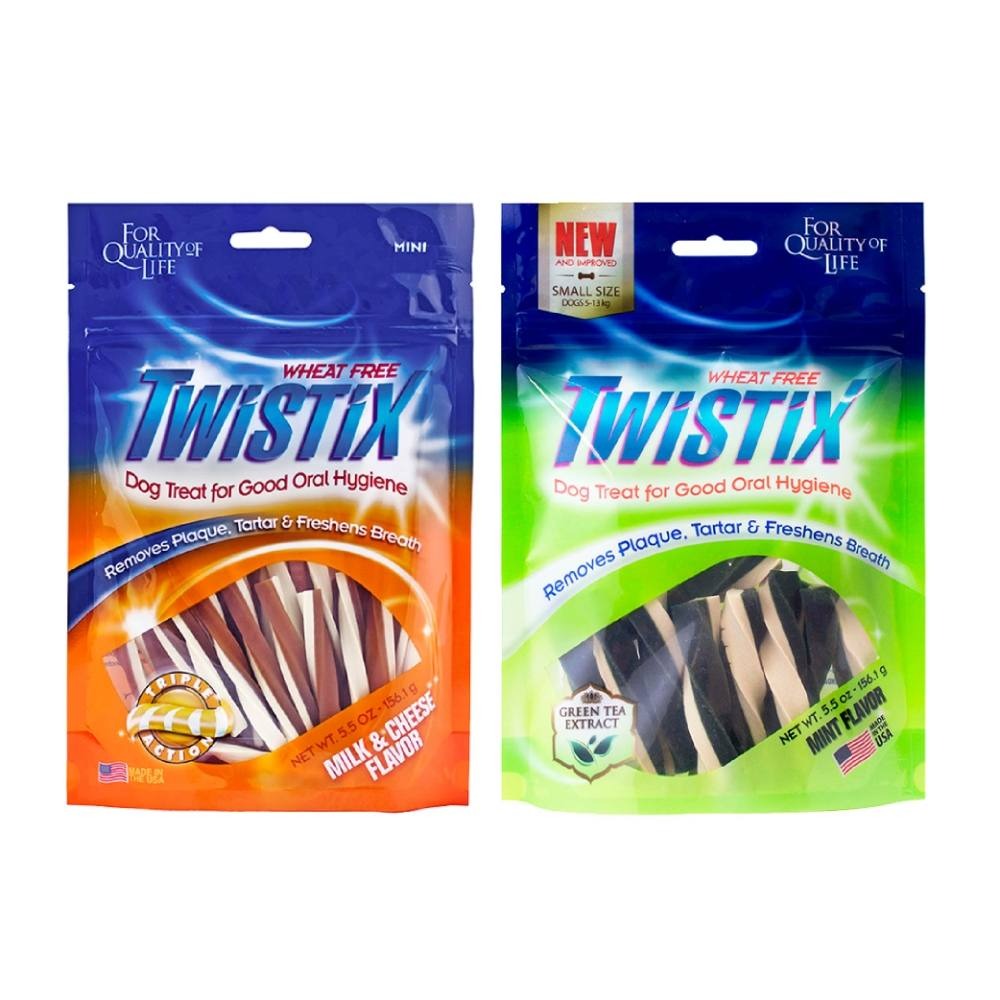 Twistix 特緹斯 NPIC 雙色螺旋潔牙骨 綠茶PLUS+ 狗潔牙骨 香草薄荷/牛奶起司 N-BONE-細節圖2