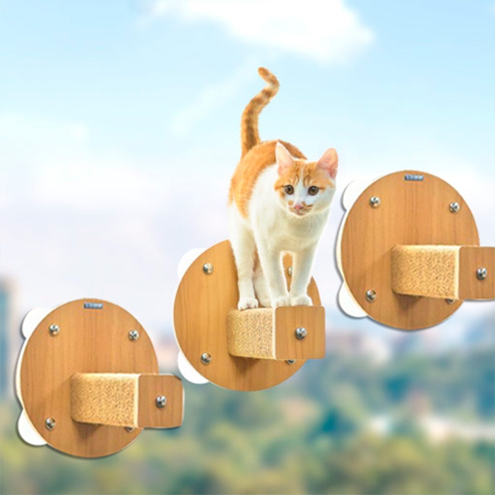 怪獸部落 貓吊床 吸盤式吊床 階梯 貓玩具 貓跳台 貓窩 免鑽孔 免上牆 承重20公斤-細節圖8