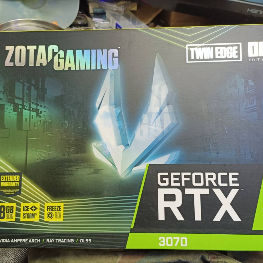 大台北永和顯卡顯示卡索泰ZOTAC RTX3070 TWIN EDGE OC 8G 雙風扇保固內