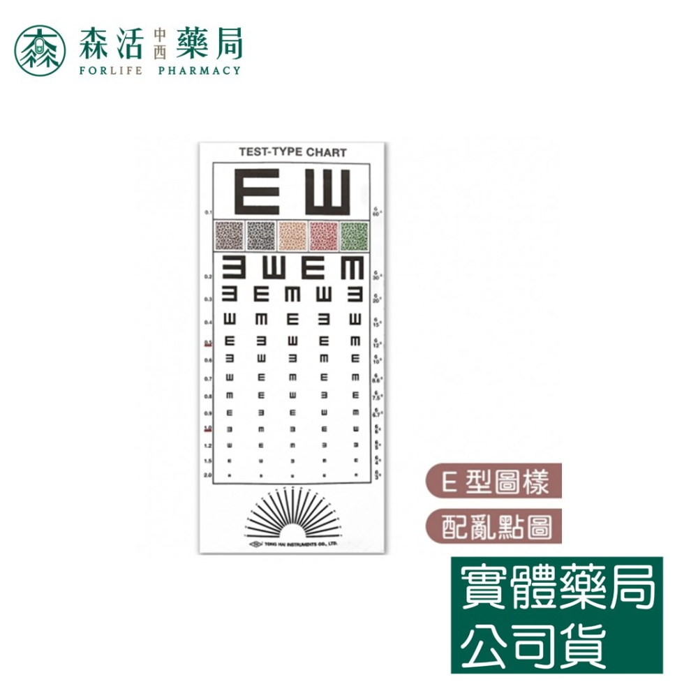藥局💊現貨_視力表 視力測量表 視力檢查表 C型/E型 遮眼器 視力 兒童視力檢測表 視力壁貼-細節圖2
