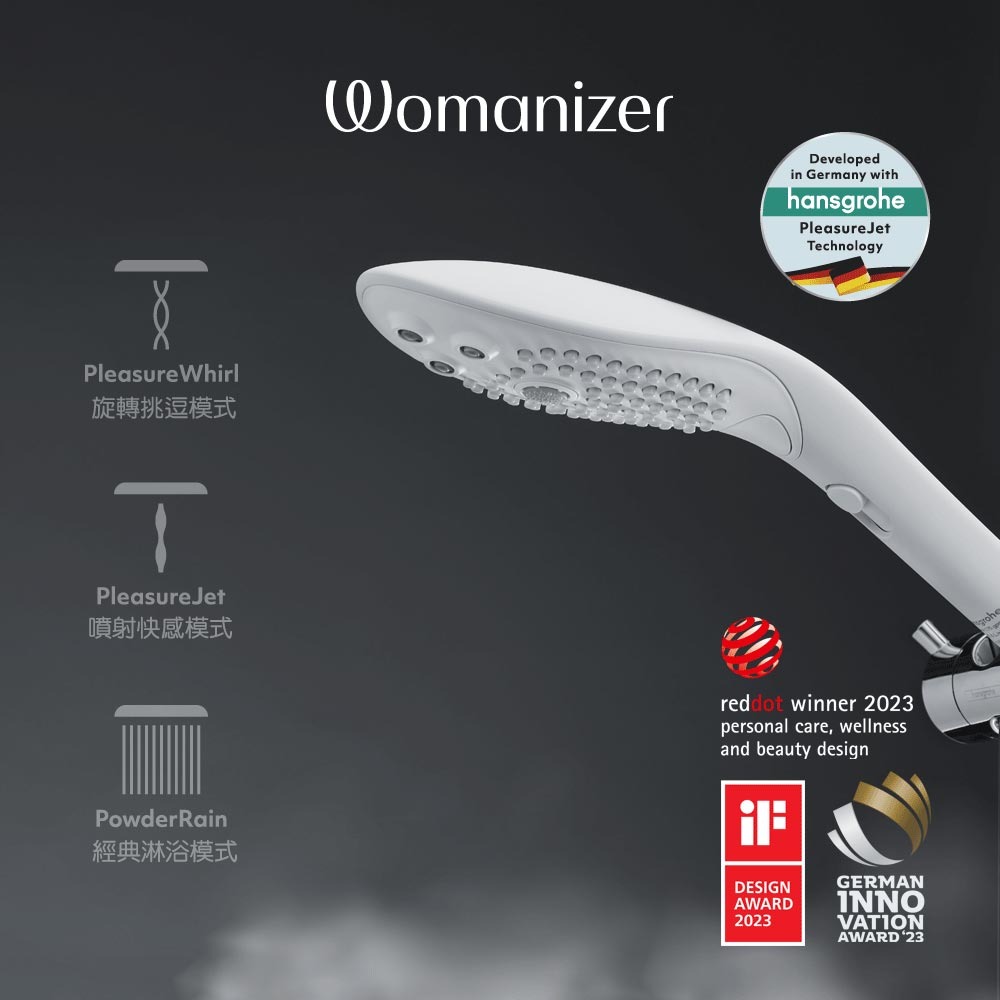 德國 Womanizer Wave 創新按摩蓮蓬頭-白-細節圖2