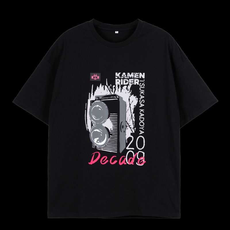 🏍正版 23年新款 假面騎士 Decade 周邊上衣 假面騎士 帝騎 印花 純色 短袖T恤-細節圖8