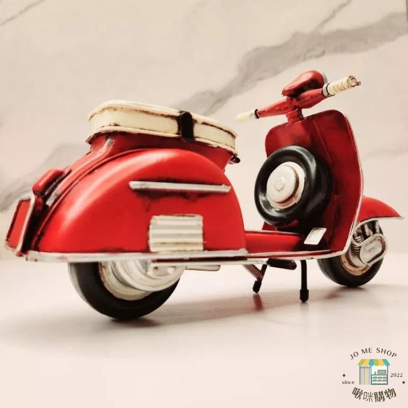 禮物 🛵復古 鐵藝術 羅馬 VESPA  偉士牌 摩托車 模型 創意 裝飾品 擺件 開店 酒吧 仿舊 鐵件 擺飾-細節圖6