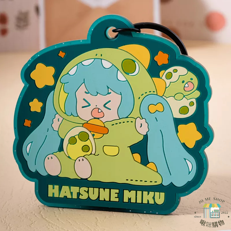 現貨👘官方授權 正品 Hatsune Miku 初音未來 睡衣派對 軟膠掛飾 miku 動物睡衣 造型可愛小掛件-細節圖5