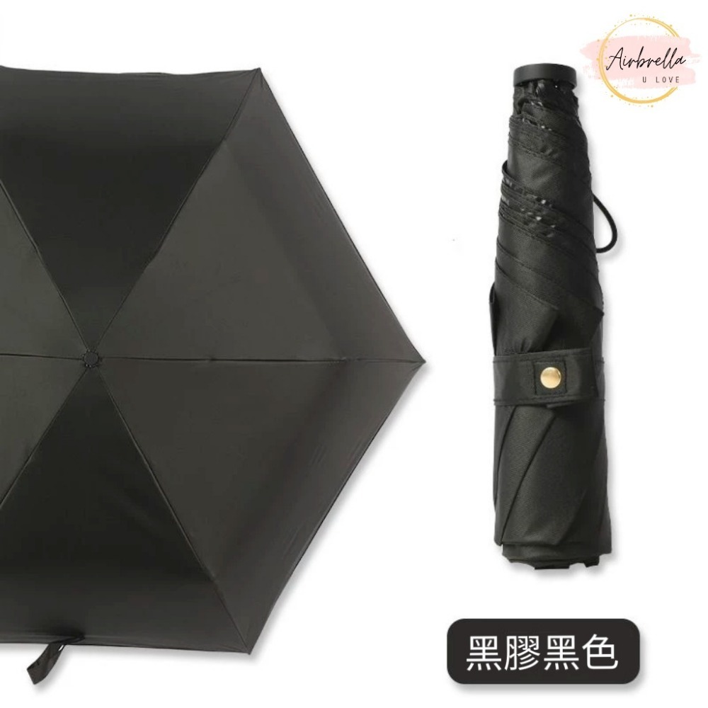 【Airbrella羽之戀】日本熱銷 125g 極輕量 黑膠羽毛傘 (90cm/防曬降溫/碳纖骨架/晴雨兩用)-規格圖11