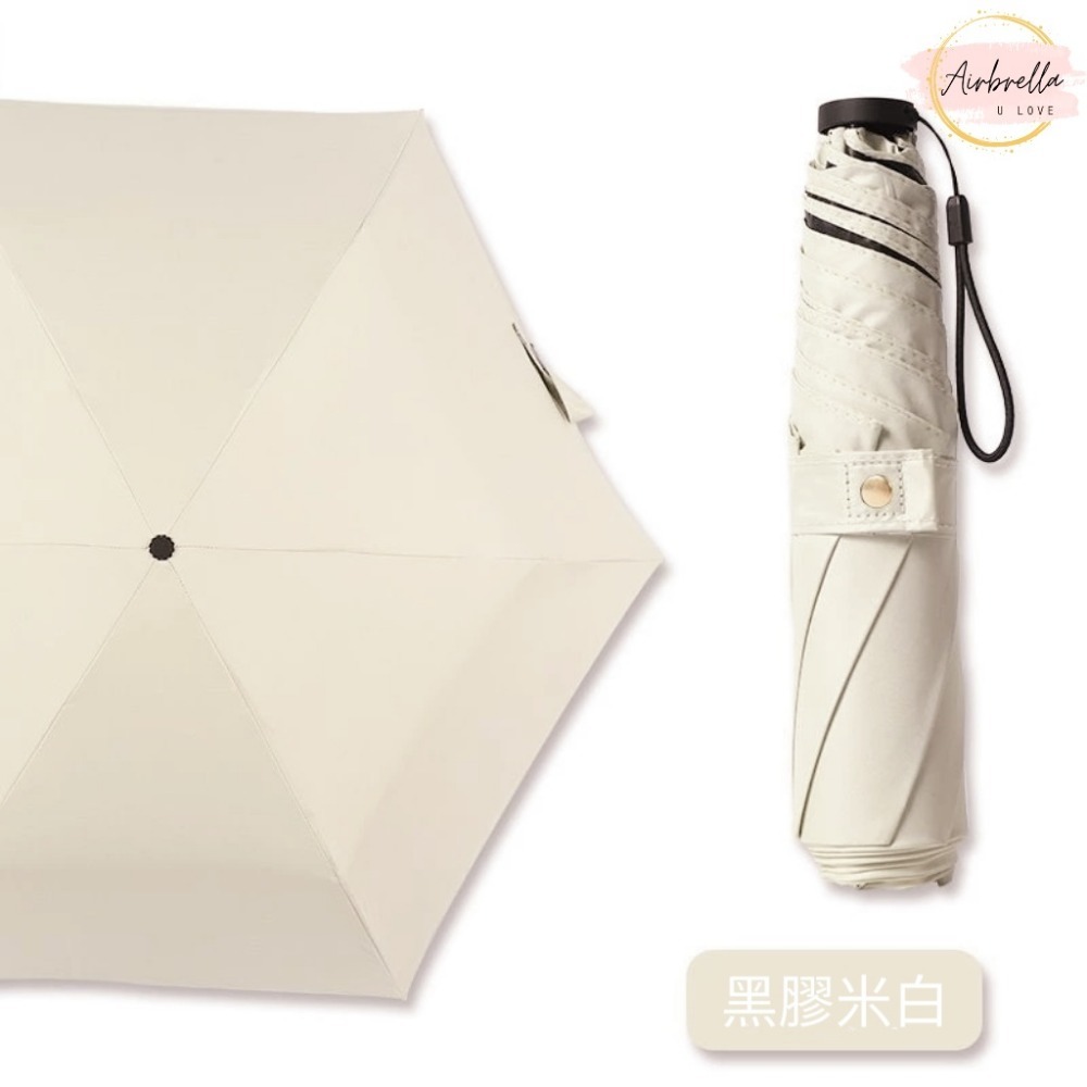 【Airbrella羽之戀】日本熱銷 125g 極輕量 黑膠羽毛傘 (90cm/防曬降溫/碳纖骨架/晴雨兩用)-規格圖11