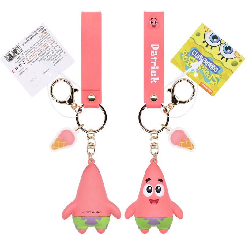 🫧正版授權 海綿寶寶 公仔鑰匙扣掛件 創意書包小掛件飾品 裝飾 禮物 掛球袋-細節圖7