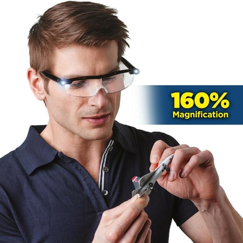 ✨️✨️LED帶燈🔬工程師必備 / 可戴眼鏡上 老花眼鏡 放大眼鏡 放大鏡 0201 電阻 mighty sight