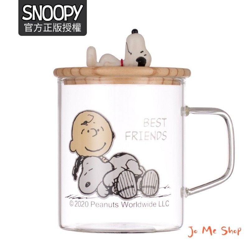 現貨✨️新花樣上架🐾官方正品 Snoopy 史努比 玻璃杯 便攜杯子 透明花 茶杯 耐熱玻璃杯 隨手杯 耐熱 禮物