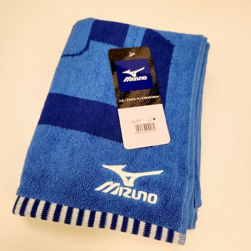 🥇日版 Mizuno 美津濃  運動毛巾 純棉 加長 綁腰上 吸汗 擦汗 掛脖子15x120cm 34x100cm-規格圖9