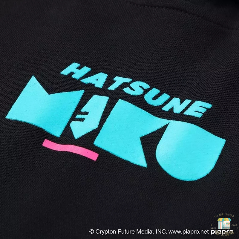 禮物👘官方授權 正品 Hatsune Miku 初音未來 帽T T裇 衣服 動漫 男女 外套 二次元 衛衣 賽博人生-細節圖7