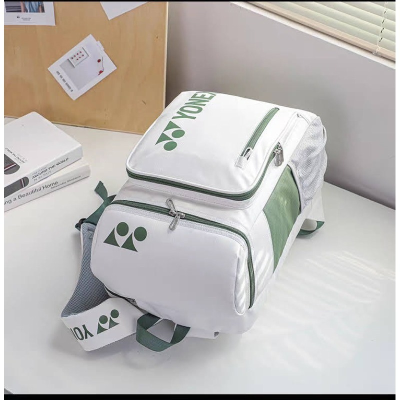 現貨 🏸 Yonex yy 1408 🇰🇷韓版 羽球背包 雙肩背包 羽球包 3支裝 容量大 網球包 獨立鞋倉-細節圖3