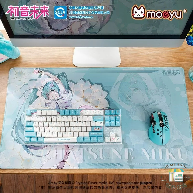 現貨 禮物 👘官方授權 正品 Hatsune Miku 初音未來 39主題 花之語周邊 超大桌墊 miku 紀念 滑鼠墊-細節圖8