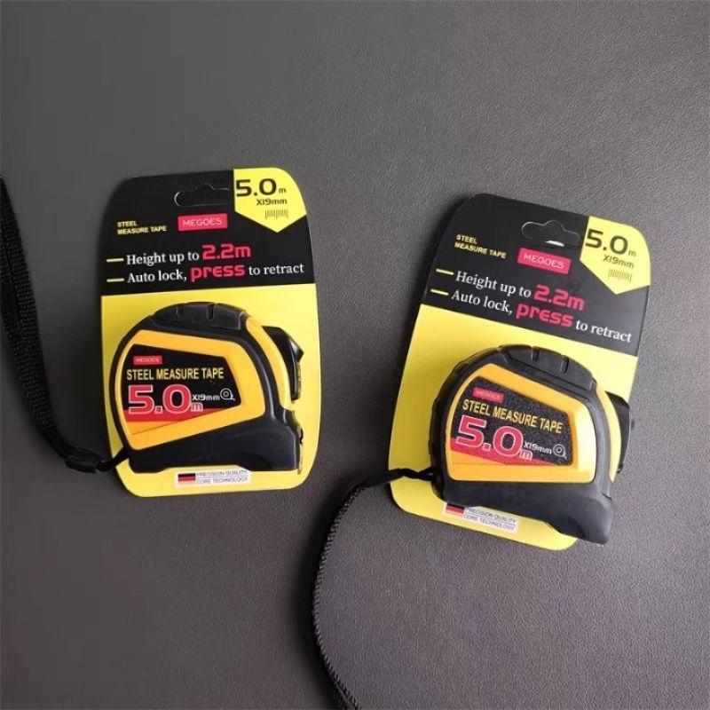 現貨 🇩🇪 德國 MEGOES 自動鎖停 捲尺 防摔 高精度 順手 好用 防震 防摔 耐磨 鋼捲 尺子 5m 5米 卷尺-細節圖2