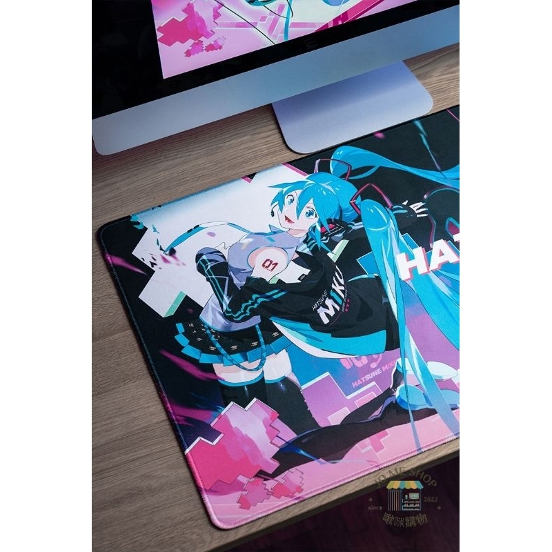 現貨 新品 禮物 👘 官方授權 Hatsune Miku 初音未來 miku 電競之心系列 滑鼠墊-細節圖5