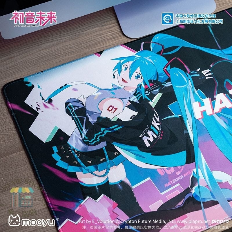 現貨 新品 禮物 👘 官方授權 Hatsune Miku 初音未來 miku 電競之心系列 滑鼠墊-細節圖7