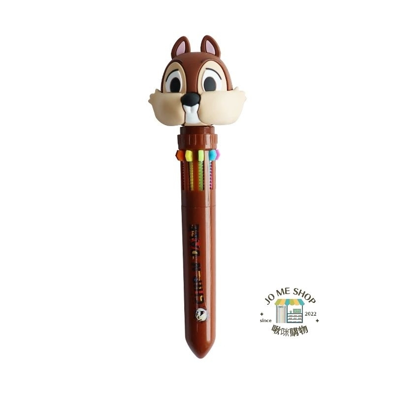 🔥現貨  🏰 Disney 正版 迪士尼 十色 原子筆 奇奇 蒂蒂 唐老鴨 卡通創意 多色 中性筆 藍色 黑紅 按壓筆-細節圖7