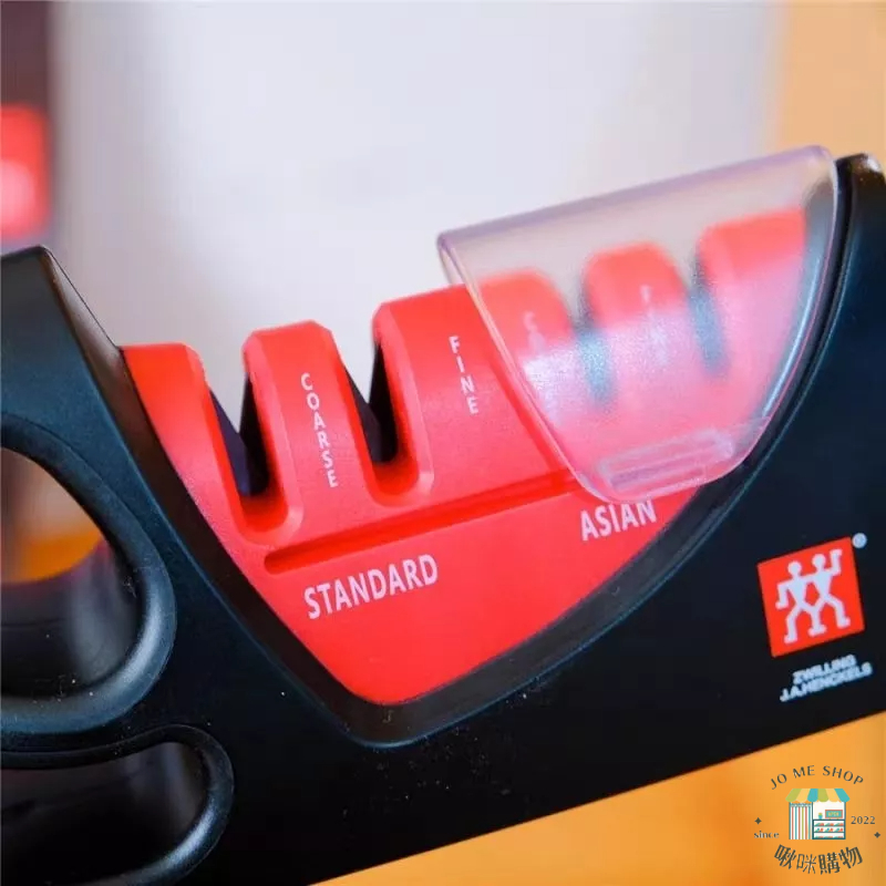 現貨🇩🇪 德國 雙人牌 ZWILLING 磨刀器 手動 四合一  磨刀石 一拉一抽 簡單不累手 輕鬆磨刀 底部防滑矽膠墊-細節圖2