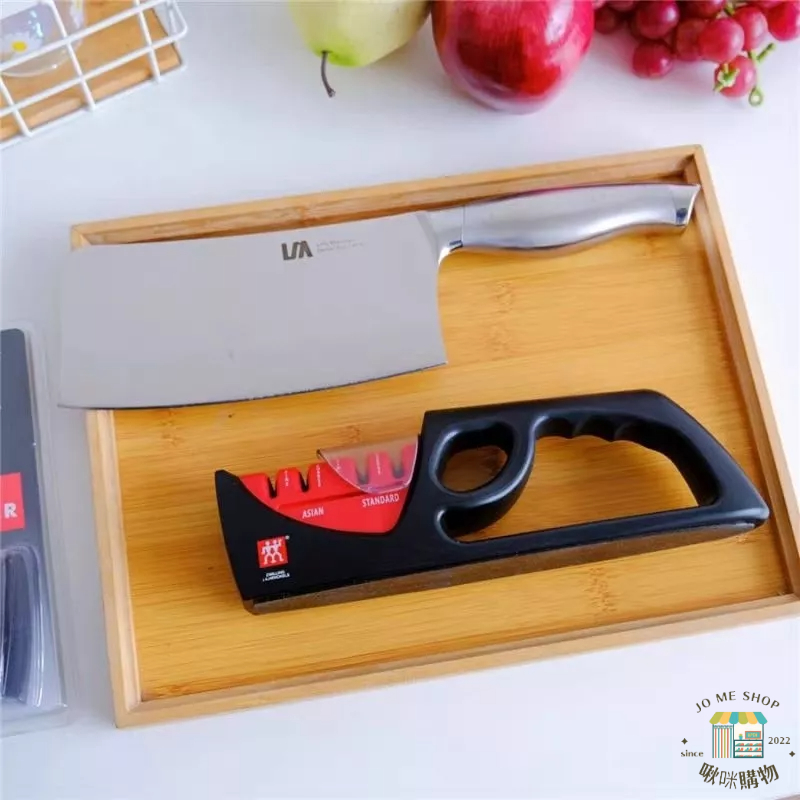 現貨🇩🇪 德國 雙人牌 ZWILLING 磨刀器 手動 四合一  磨刀石 一拉一抽 簡單不累手 輕鬆磨刀 底部防滑矽膠墊-細節圖6