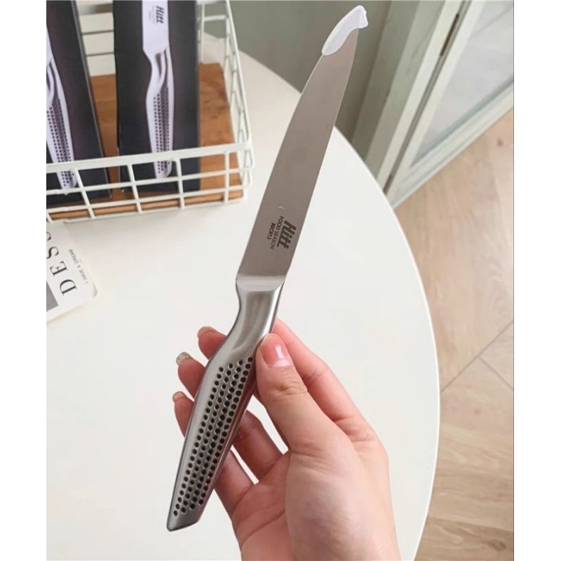 現貨 🇩🇪 德國品質 🇷🇺 俄羅斯 品牌 一體成型 全鋼 牛排刀 鋒利 水果刀 廚房烹飪 切蔬菜 沙拉 多功能小刀-細節圖6