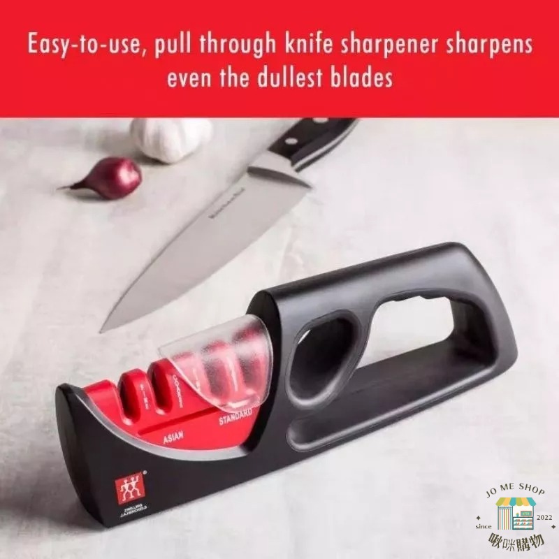 現貨🇩🇪 德國 雙人牌 ZWILLING 磨刀器 手動 四合一  磨刀石 一拉一抽 簡單不累手 輕鬆磨刀 底部防滑矽膠墊-細節圖7
