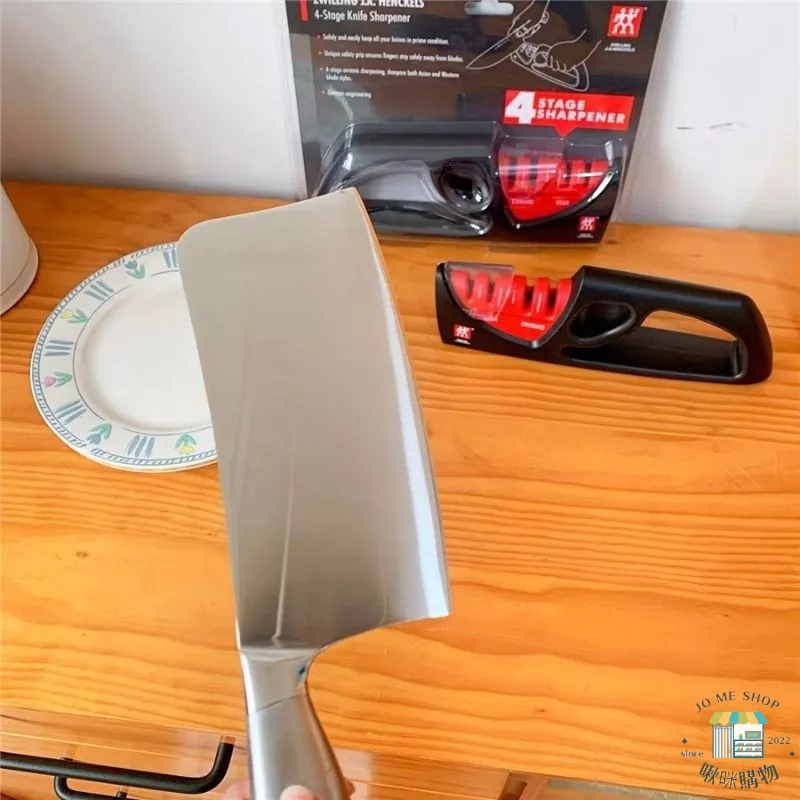 現貨🇩🇪 德國 雙人牌 ZWILLING 磨刀器 手動 四合一  磨刀石 一拉一抽 簡單不累手 輕鬆磨刀 底部防滑矽膠墊-細節圖8