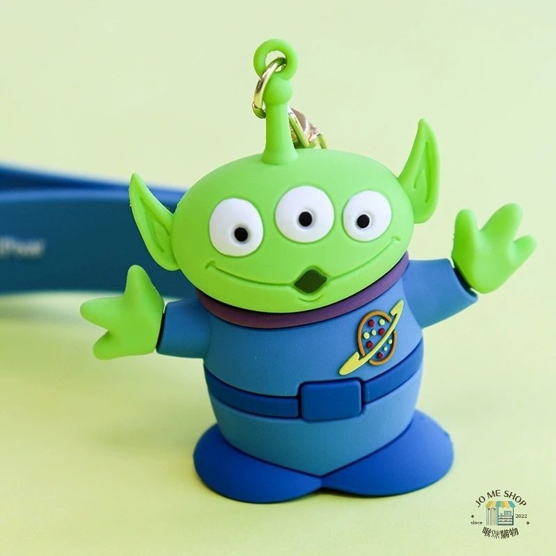 🏰 Disney 正版 迪士尼 玩具總動員 新款 三眼怪 草莓熊 史迪奇 胡迪 巴斯光年 可愛鑰匙圈 吊件-細節圖5