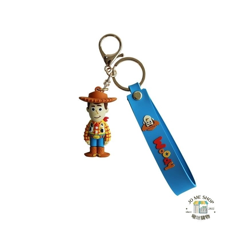 🏰 Disney 正版 迪士尼 玩具總動員 新款 三眼怪 草莓熊 史迪奇 胡迪 巴斯光年 可愛鑰匙圈 吊件-細節圖6