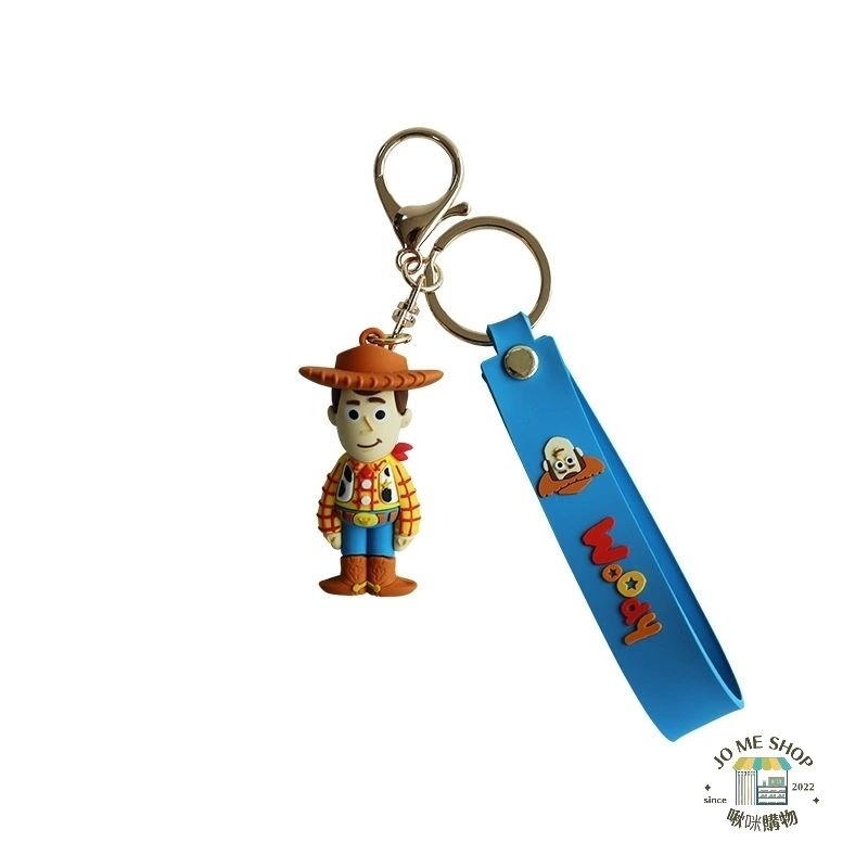 🏰 Disney 正版 迪士尼 玩具總動員 新款 三眼怪 草莓熊 史迪奇 胡迪 巴斯光年 可愛鑰匙圈 吊件-細節圖7