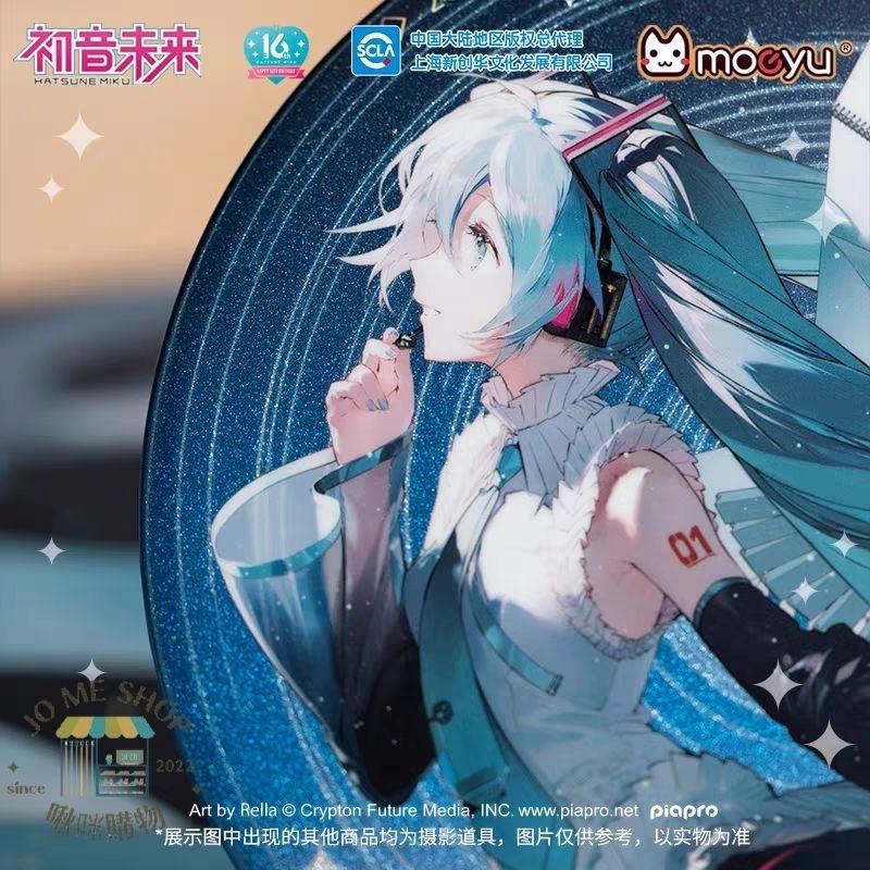 禮物 👘官方 正品 初音未來 16週年 立繪限定 大徽章 帶支架 立牌 徽章 Hatsune Miku miku-細節圖9