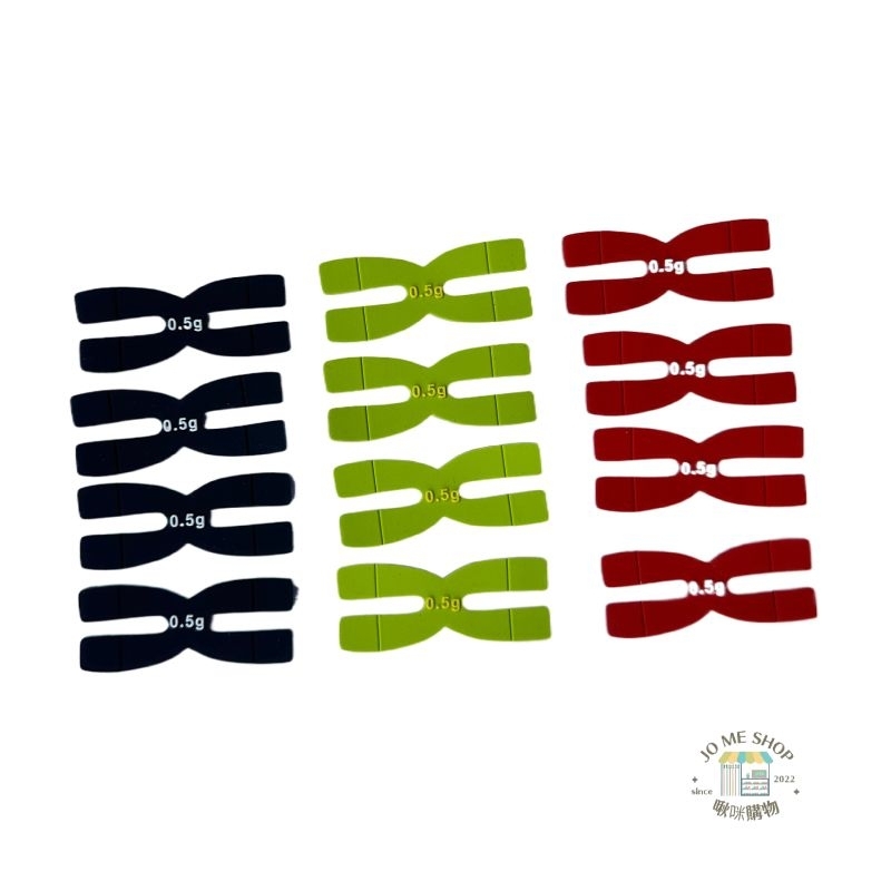 現貨 🏸  改良 新款 羽球拍 加重片 殺球神器 羽拍 平衡片 H形工型  矽膠 拍頭 調整 3M背膠 專用 0.5g-細節圖5