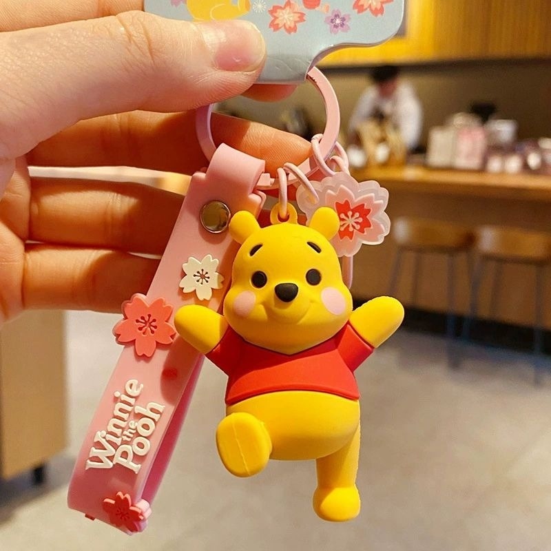 現貨 🧸正版授權 維尼熊 掛件 創意卡通 鑰匙扣 汽車鑰匙 包包掛件 羽球袋 掛包包-細節圖5