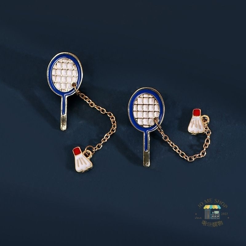 現貨 禮物 🏸 羽球 🏓 桌球  羽球拍 乒乓球拍  藍球 胸針 個性 金屬 徽章 裝飾品 羽球包 掛件 掛包包-細節圖4
