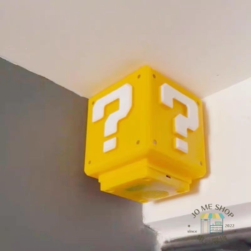 現貨當天出 禮物 三代 瑪利歐❓️問號燈  Mario 有音效 可靜音 發聲 充電小夜燈 方塊燈 LED 桌面  氛圍燈-細節圖4