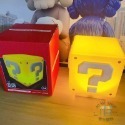 現貨當天出 禮物 三代 瑪利歐❓️問號燈  Mario 有音效 可靜音 發聲 充電小夜燈 方塊燈 LED 桌面  氛圍燈-規格圖1