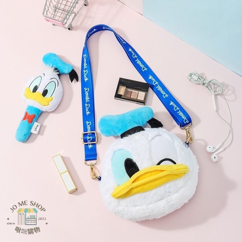 🔥現貨 禮物  🏰 Disney 正版 迪士尼 毛絨 斜掛包 奇奇蒂蒂 草莓熊 米奇 米妮 可愛 包包 卡通 大容量-細節圖4