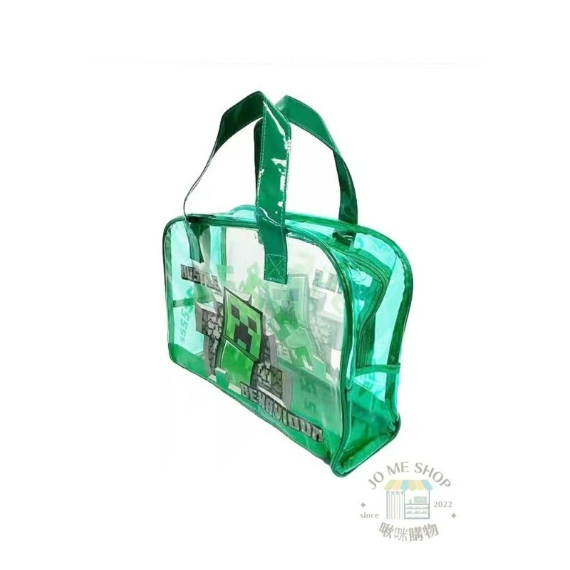 🇯🇵日本限定 現貨 禮物⛏️ 我的世界 Minecraft 麥塊 苦力怕 手提包 防水 游泳袋 收納包 書袋 購物袋-細節圖3