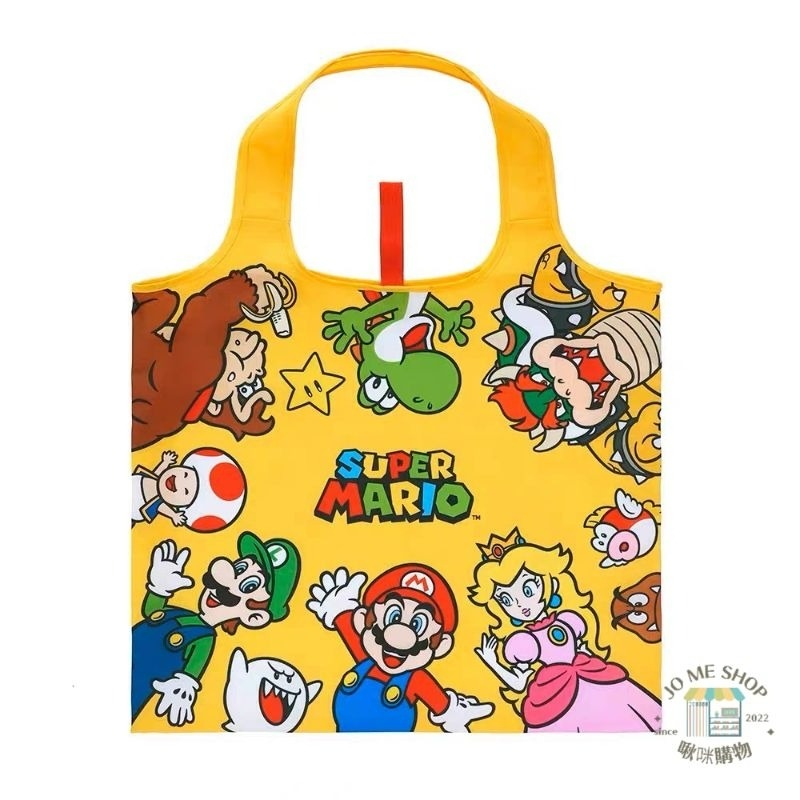 限定版 任天堂 正版 Super Mario 瑪利歐 馬力歐 托特包 皮克敏 可摺疊購物袋 加厚手提袋 購物袋-細節圖2