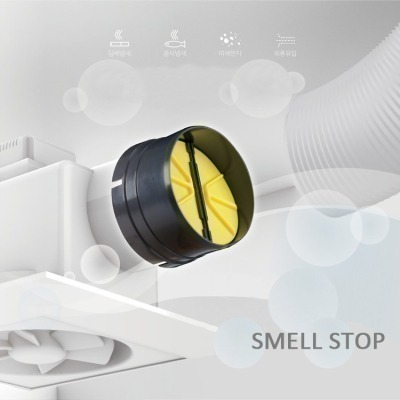 【韓國SMELL STOP管異味 ® 】抽風逆止風門強力阻斷風門강력한 차단 댐퍼4吋管-細節圖3
