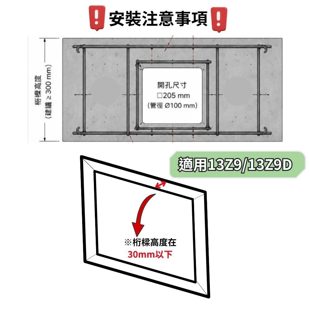 【MITSUBISHI 三菱】超靜音換氣扇 排風扇 浴室抽風扇 VD-13Z9/ VD-13Z9D 日本原裝進口-細節圖3
