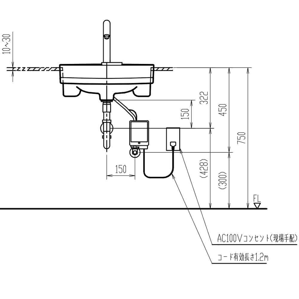 🌟日本原裝【日本 INAX 伊奈】半嵌型面盆 YL-2150FC 原廠公司貨/門市同步銷售/配送僅限北北基桃-細節圖3